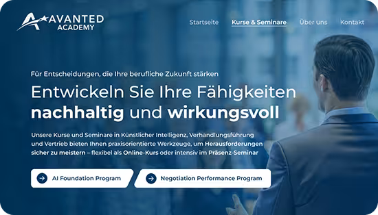 Vorschaubild einer Website, die Alexander Mehault entwickelt hat